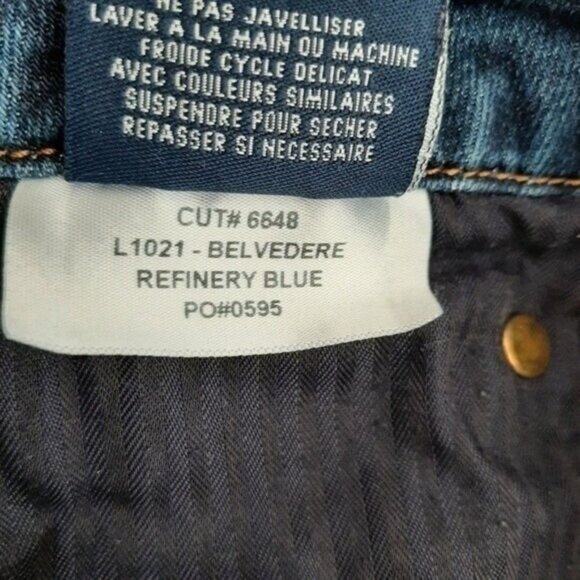 FIDELITY Denim Belvedere Mid Rise Skinny Jeans Refinery Blue Sz 32 - Picture 10 of 10